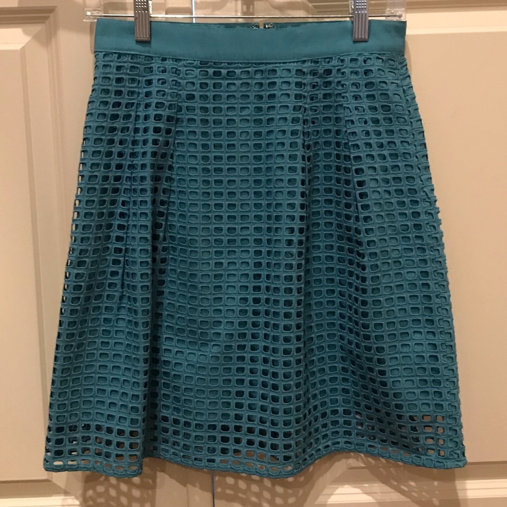 Loft Blue Eyelet Skirt Size 4P